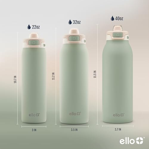 Stainless Steel Water Bottle with Locking Lid, 22oz, 32oz, 40oz K481172