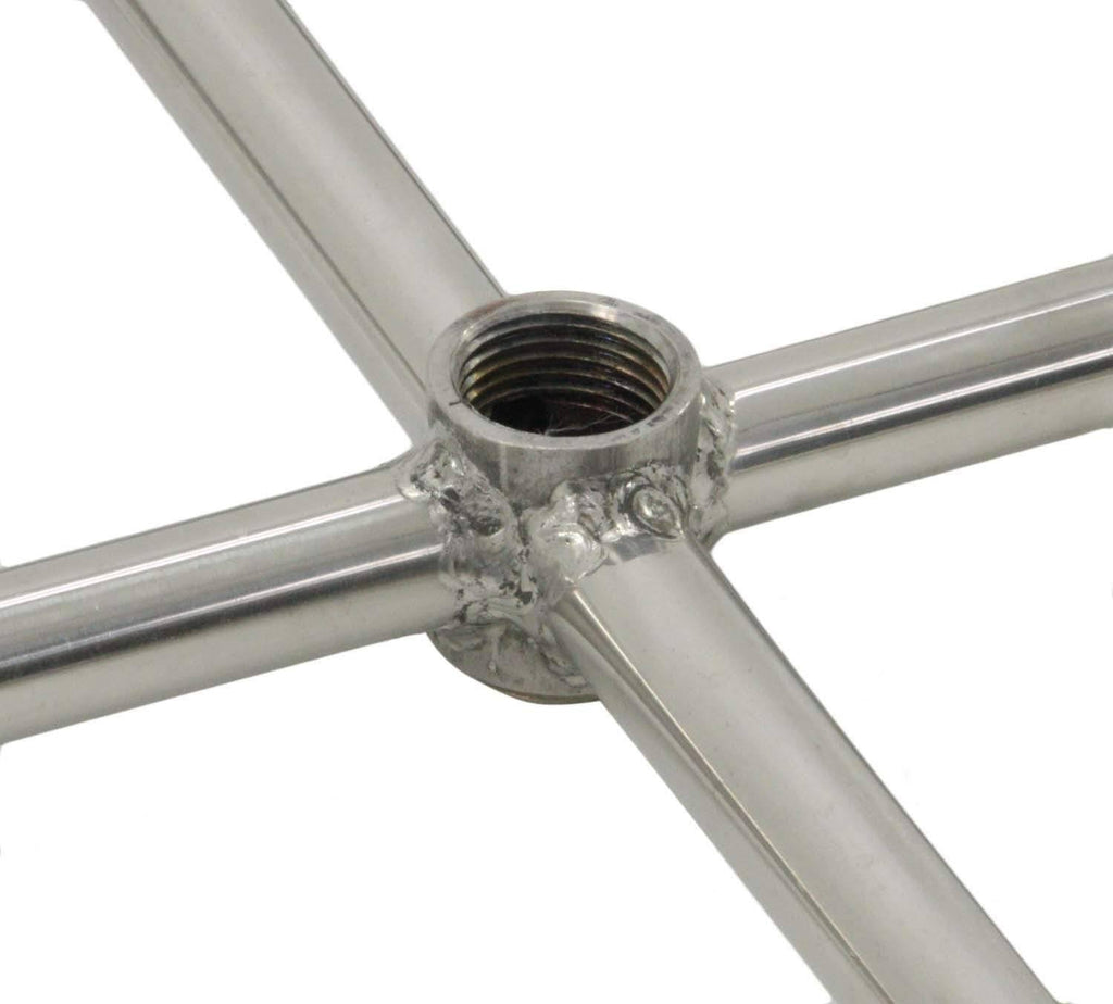 Propane Gas Fire Pit Burner Ring Kit with Flat Pan V657185