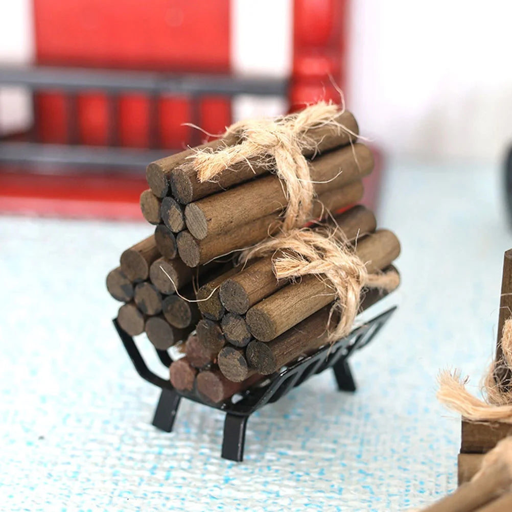 Miniature Firewood Pile Decorations Z252513