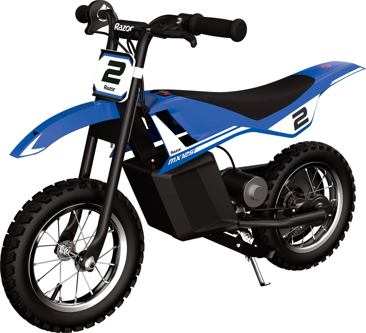 Black Electric-Powered Dirt Bike F85571