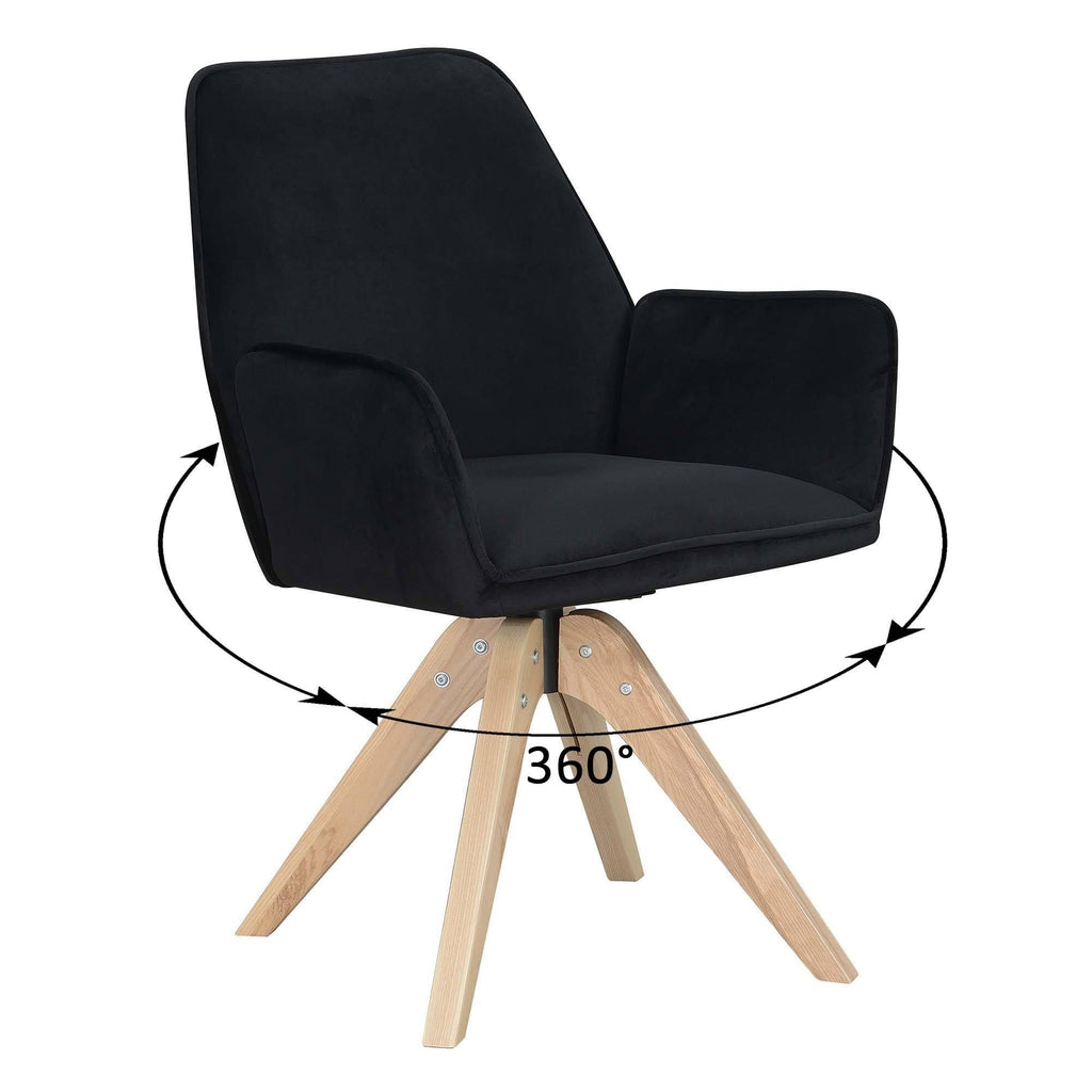 Velvet Blue Swivel Accent Chair V192