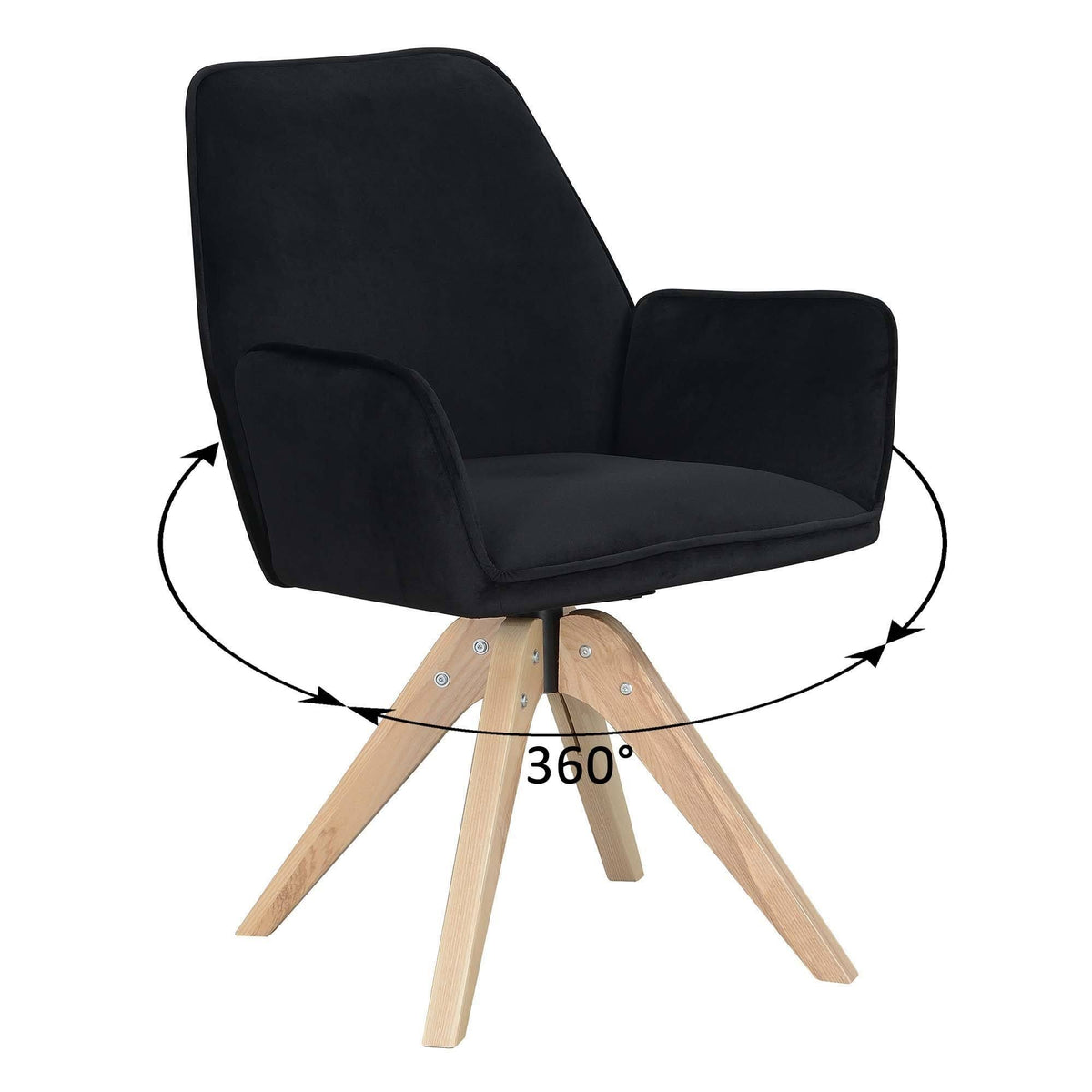 Velvet Blue Swivel Accent Chair V192