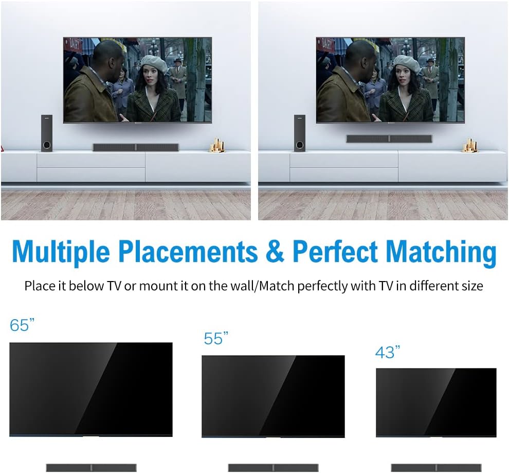190W 2.1CH Sound Bar with Subwoofer U5934