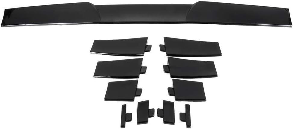 1-Piece Rear Window Roof Spoiler Wing Hydro Dipped Plastic Glossy Carbon Look Pack of 2 S861