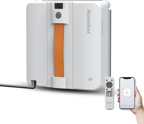 Window Cleaning Robot with 4 Spray Nozzles, 3200Pa Suction C158