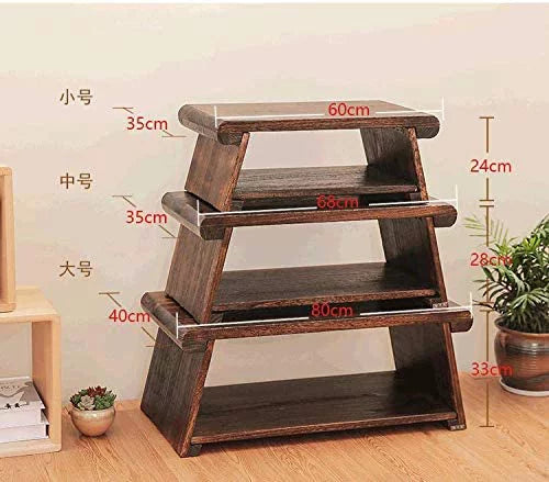Antique Folding Legs Asian Floor Low Tea Table Wood T95559