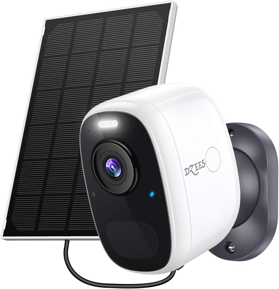 2K Color Night Vision Outdoor Security Camera with Solar Panel K49449