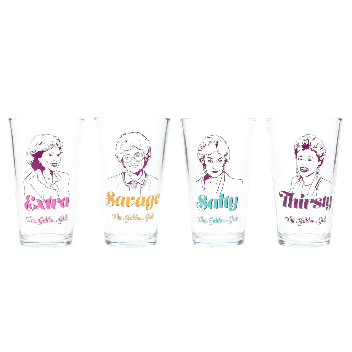 16-Ounce Pint Glasses Set of 4 Y870065