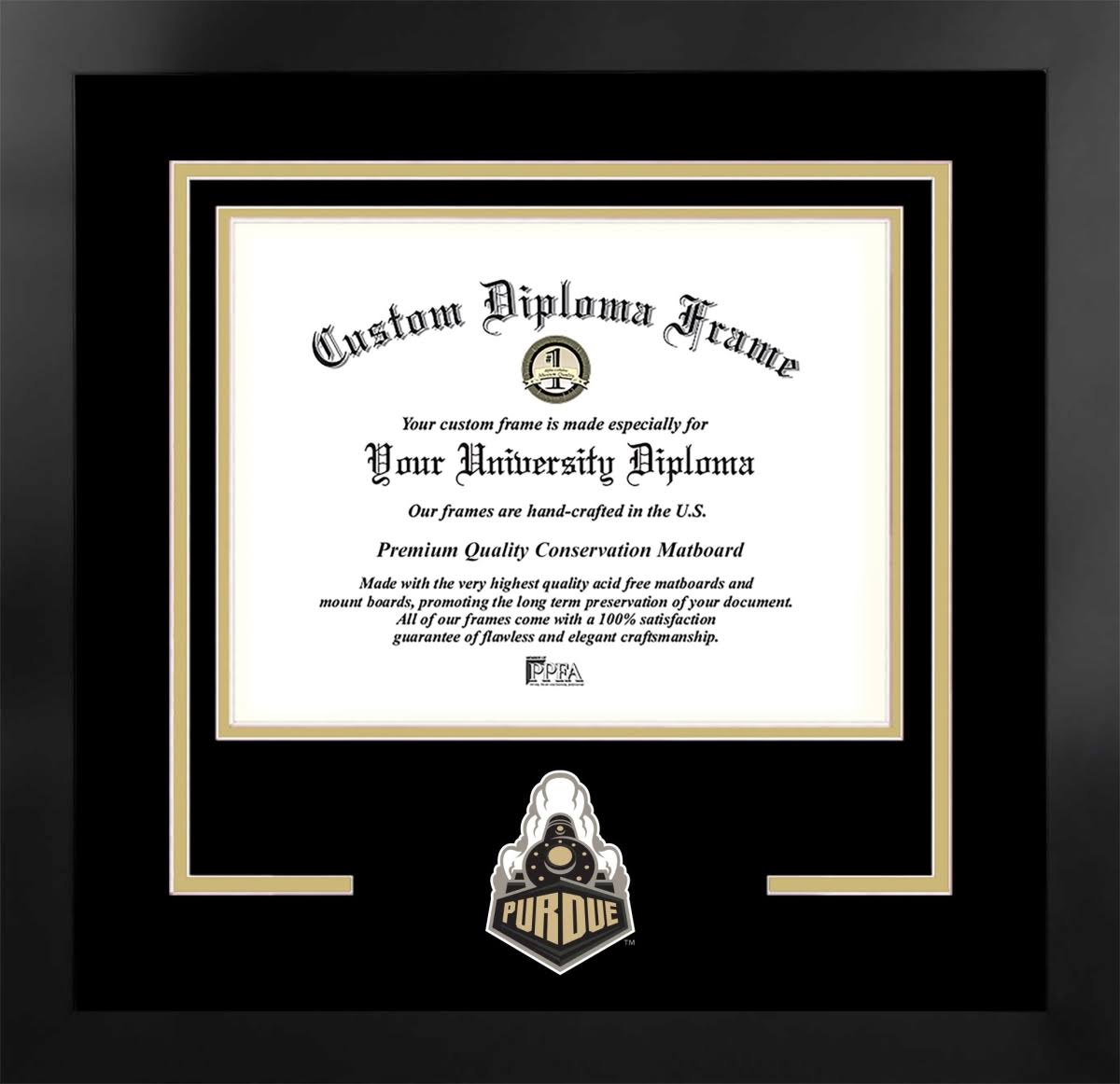 11 x 8.5 in Black Frame Diploma U2540