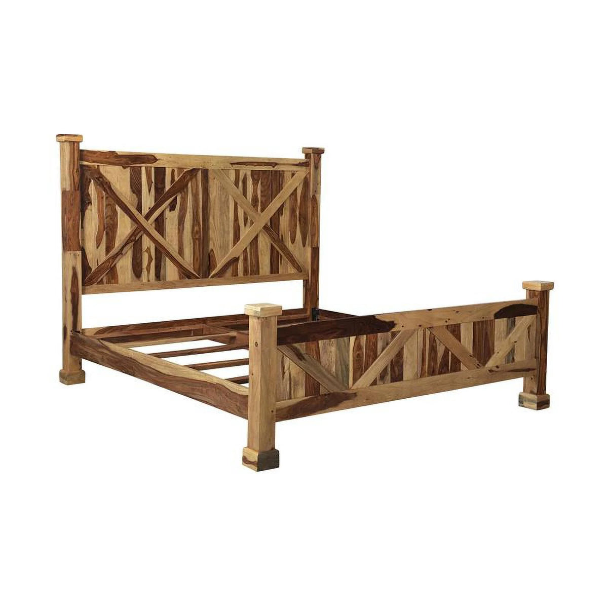 Solid Sheesham Wood King Bed T399