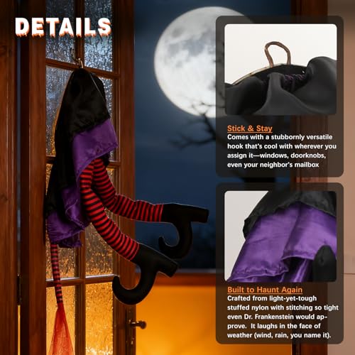Animated Witch Legs Halloween Yard Decorations C81515