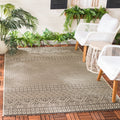 Beige Black Indoor Outdoor Area Rug N297205