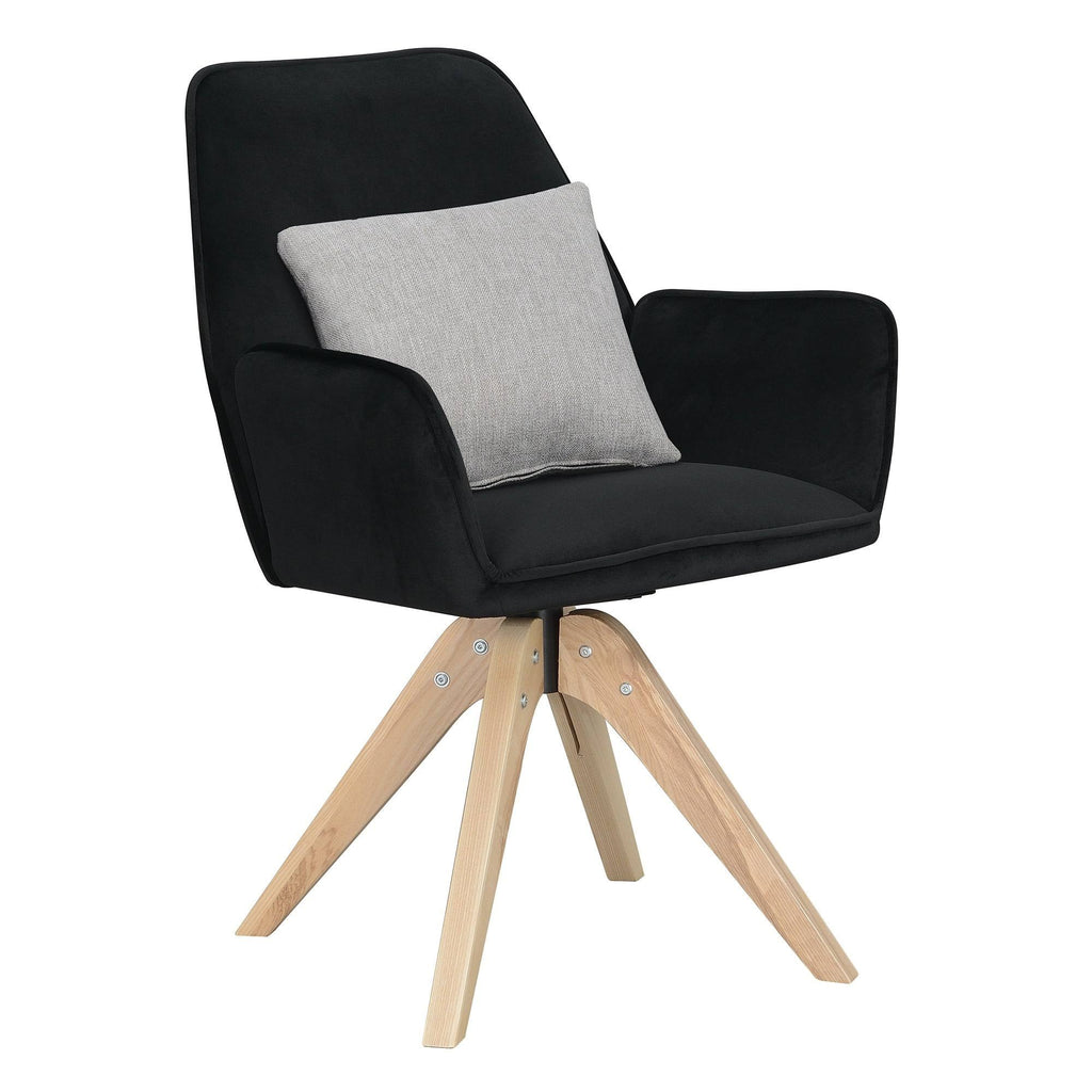 Velvet Blue Swivel Accent Chair V192