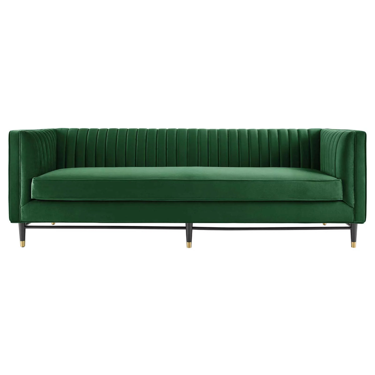 Emerald Channel Tufted Performance Velvet Sofa D734021