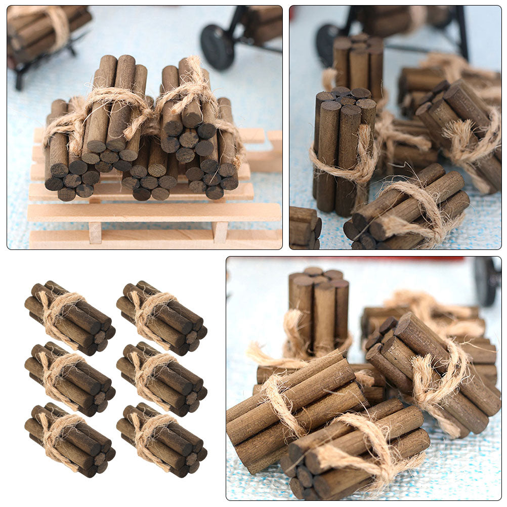 Miniature Firewood Pile Decorations Z252513