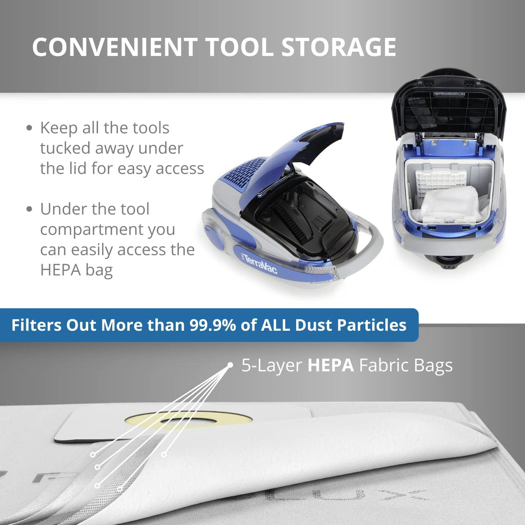 5 Speed Canister Vacuum Cleaner with HEPA Filtration I642653