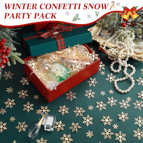 3000 Pcs Multicolor Glitter Snowflakes Confetti N31363