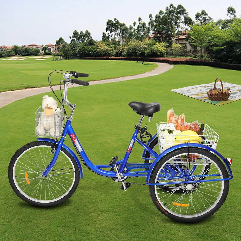 Blue 26-Inch Wheel Adult Tricycle A3675