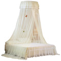 White Lace Bed Canopy L80821