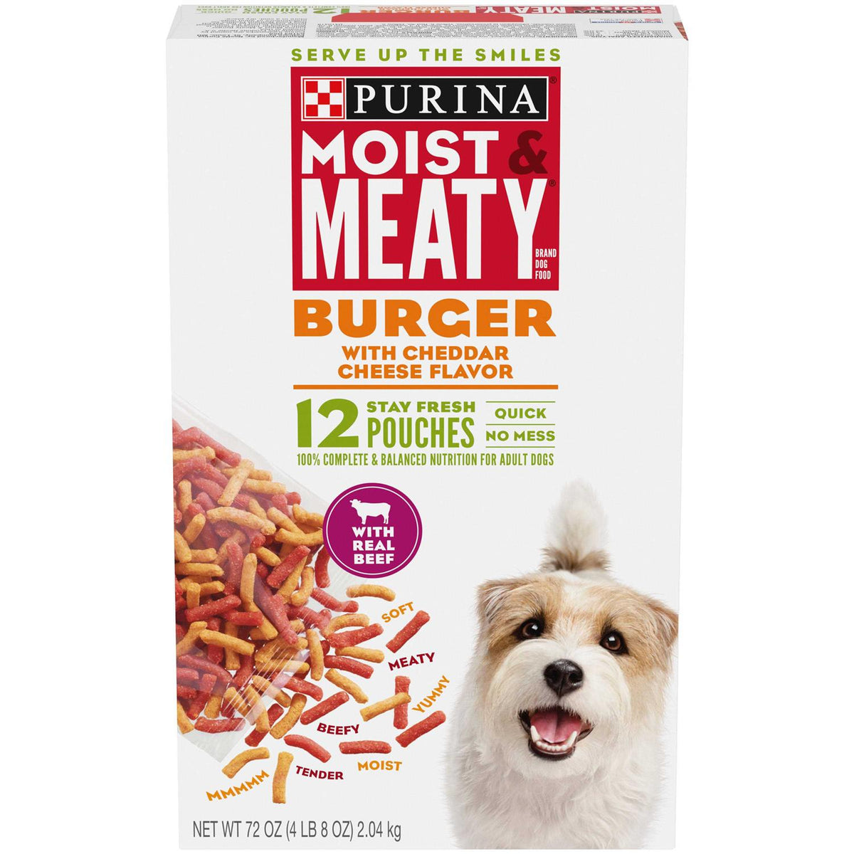 Moist & Meaty Burger with Cheddar Cheese Flavor Dry Dog Food S92166