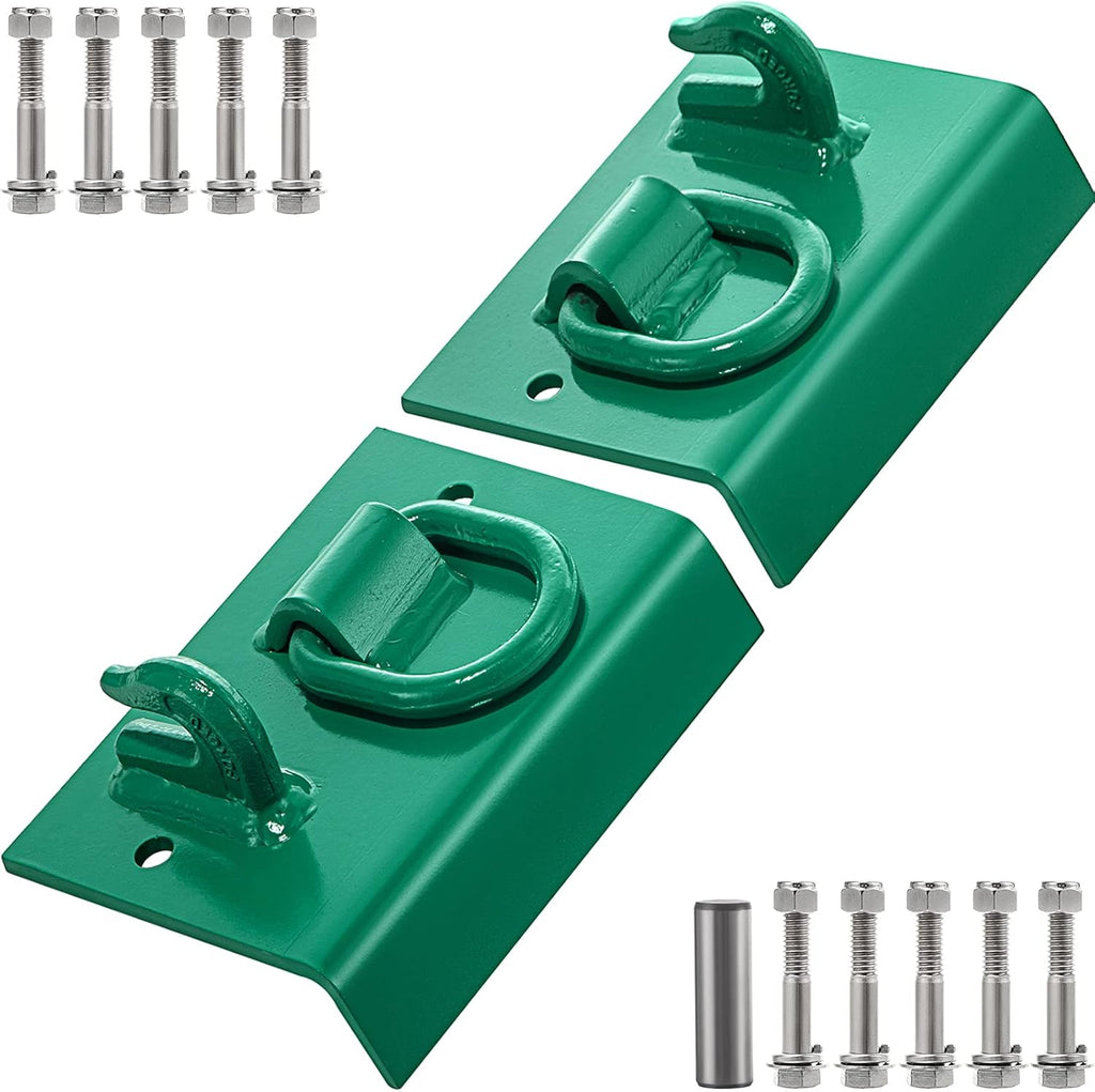 1/4" G70 Forged Bolt on Grab Hooks with 1/2" Shackles, Pack of 2 T7707