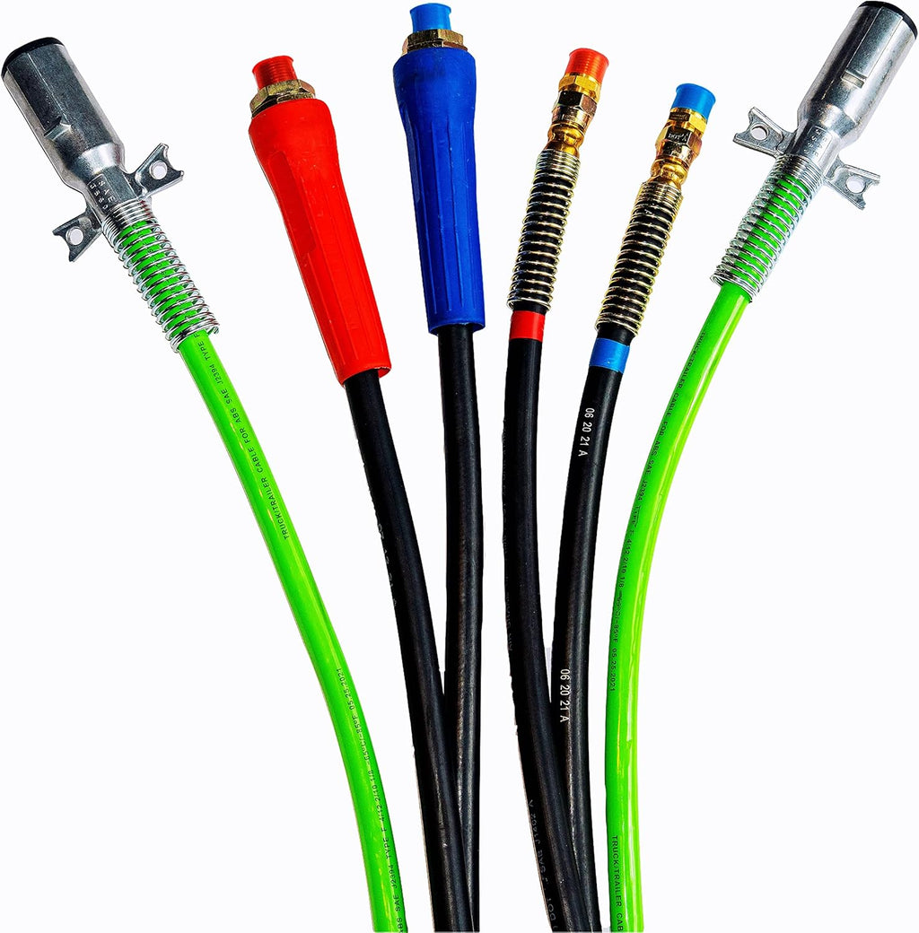 12 Ft. 3-in-1 Wrap Set ABS Electrical and Rubber Air Line Hose Assemblies F905475