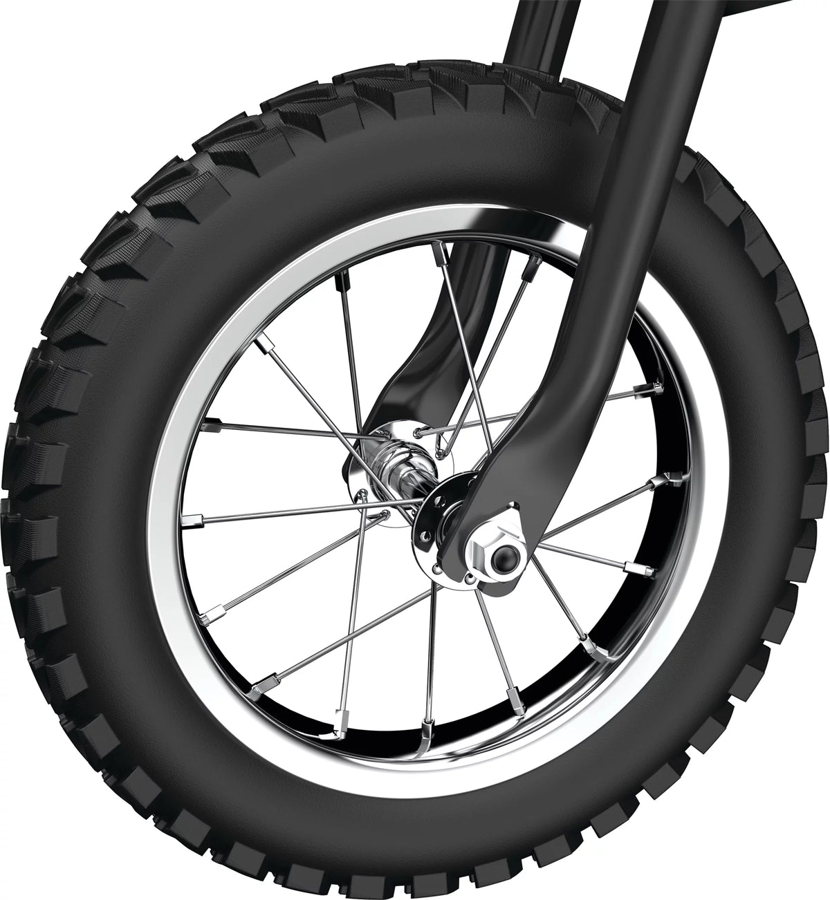 Black Electric-Powered Dirt Bike F85571