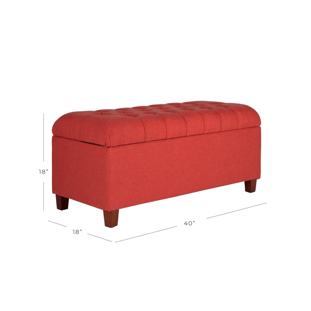 Button Tufted Storage Bench X366563