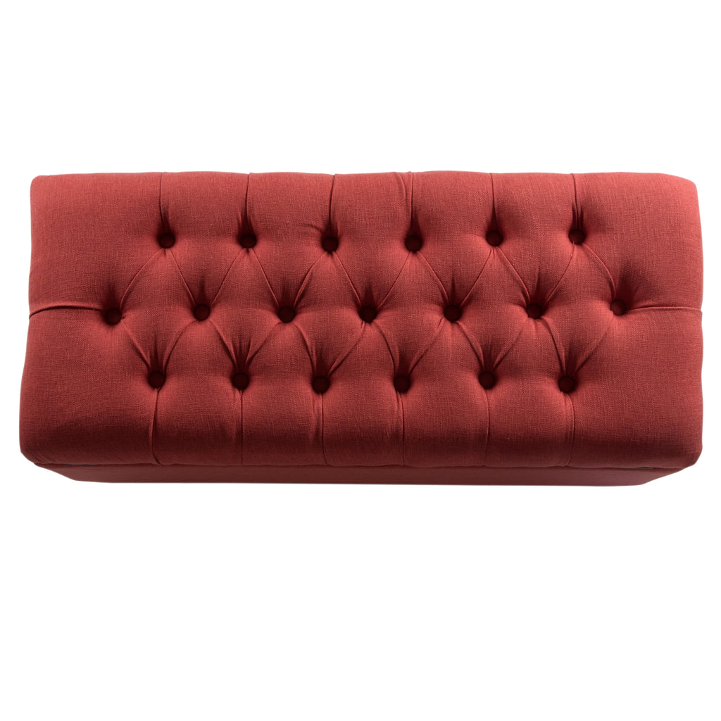 Button Tufted Storage Bench X366563