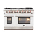 48 Inch Freestanding Gas Range in White F188
