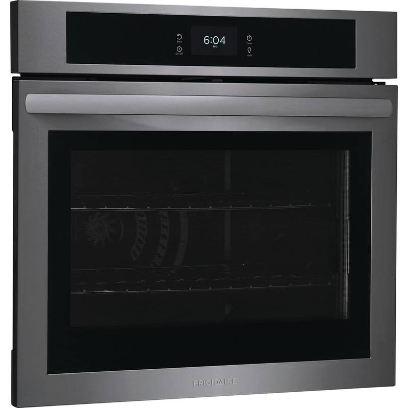 30 in. Single Electric Built-In Wall Oven with Convection in Black Stainless Steel Q148