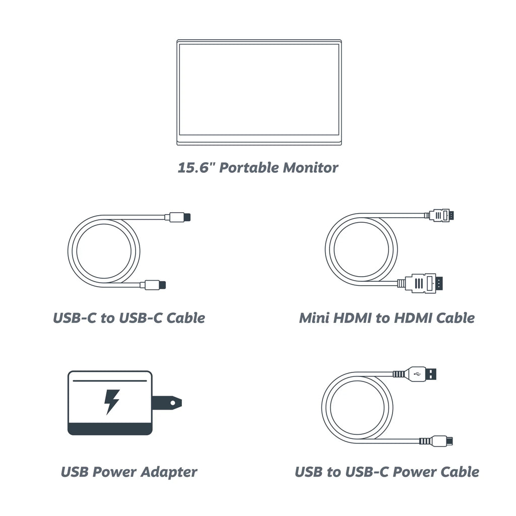 15.6” 1080P FHD Portable Monitor G8859