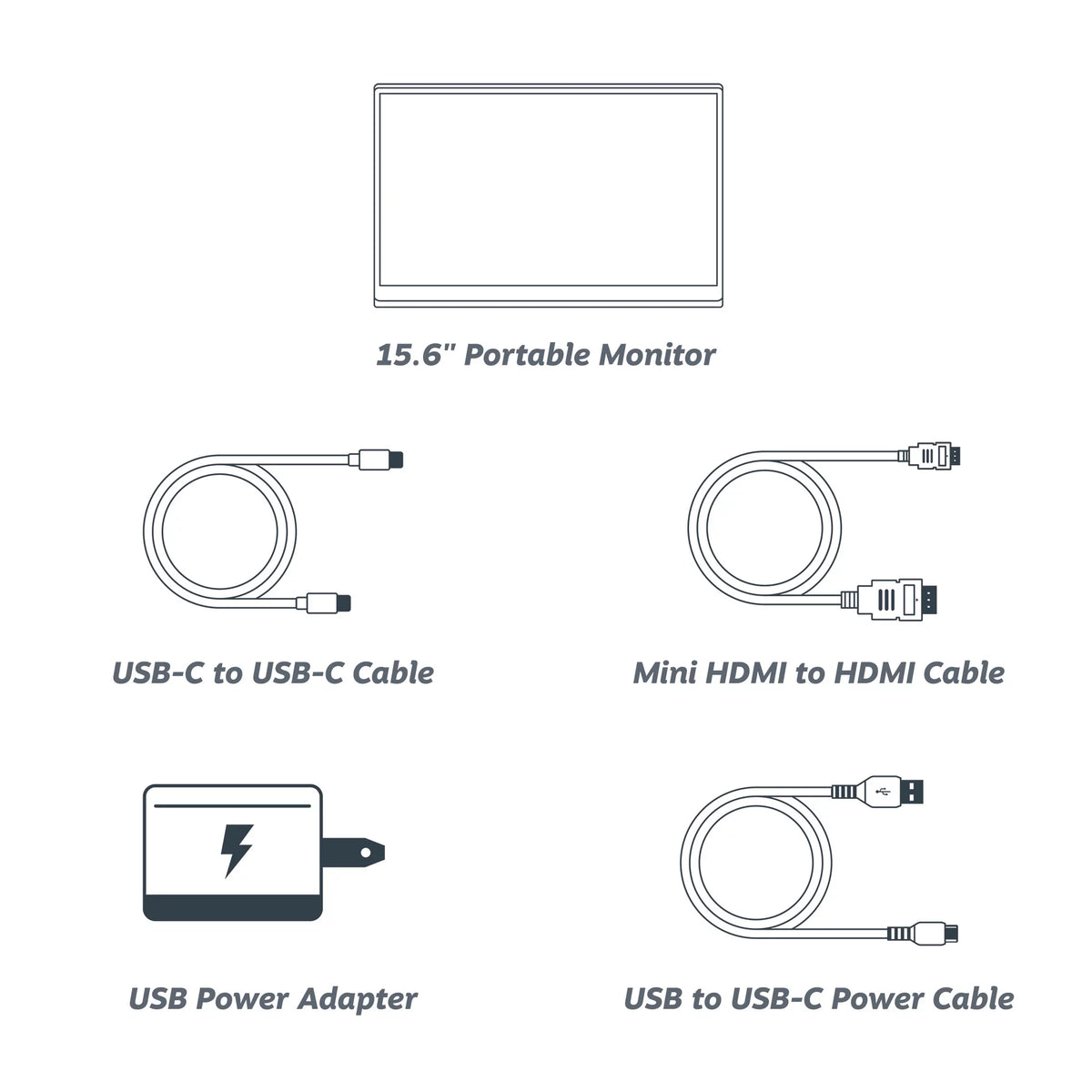 15.6” 1080P FHD Portable Monitor G8859
