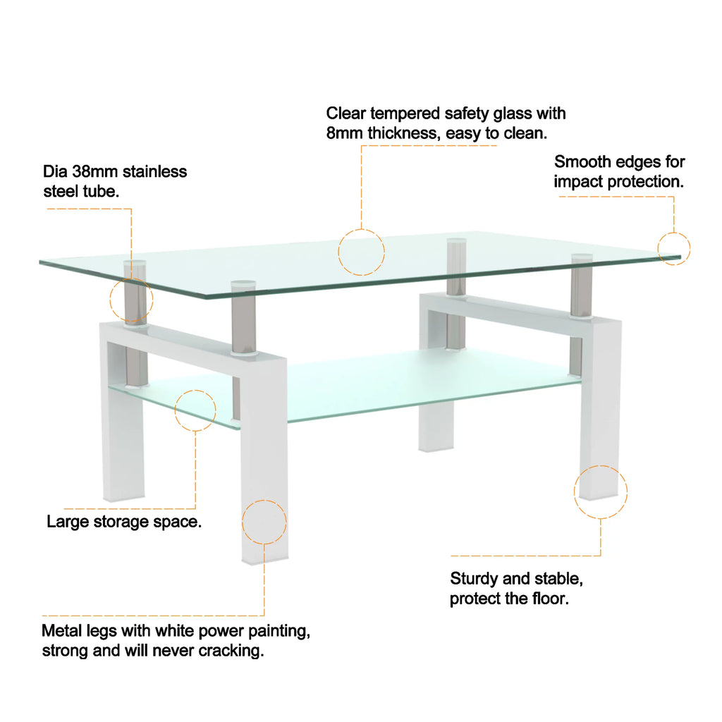 White Coffee Table S719621