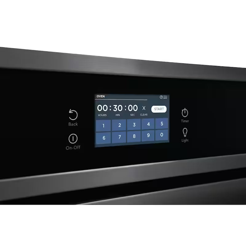 30 in. Single Electric Built-In Wall Oven with Convection in Black Stainless Steel Q148
